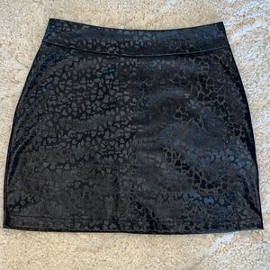Pleather pencil skirt
